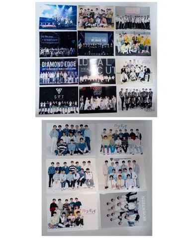 SEVENTEEN 세븐틴 세부치 로손 프린트 단체 그룹 전원 18장 세트