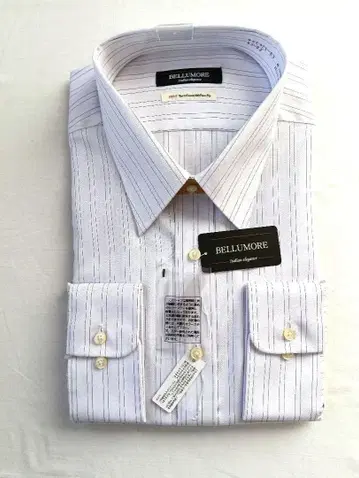 긴팔 비즈니스 와이셔츠 43-82 면 100%