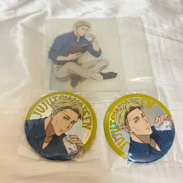 주술회전 세가 럭키 쿠지 나나미 켄토 아크릴 스탠드 캔뱃지 세트