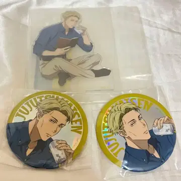 주술회전 세가 럭키 쿠지 나나미 켄토 아크릴 스탠드 캔뱃지 세트