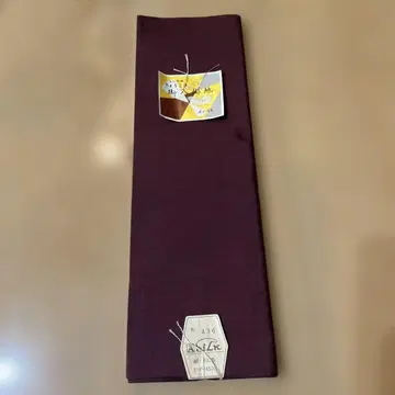 료코마 오하카케지 보라색 실크 100% 기모노 옷감 아라시다