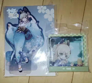 원신 키라라 아크릴 스탠드 아크릴 블록 2점