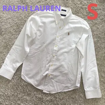랄프 로렌 코튼 셔츠 화이트 S 사이즈 4 표기