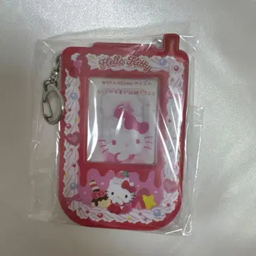 산리오 키티 휘핑 폴더폰풍 패스 케이스 카드 케이스