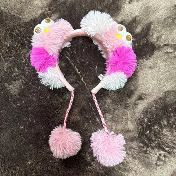 USJ 머리띠 모피 폼폼 포함