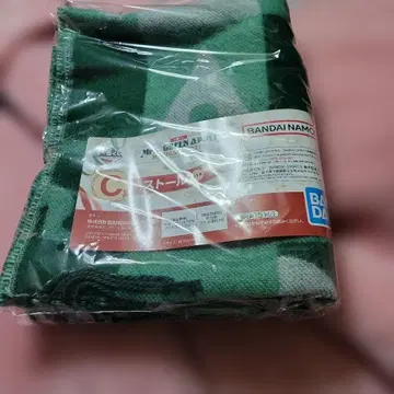 미세스 제일복권 C 스톨 그린과 그레이 체크 무늬