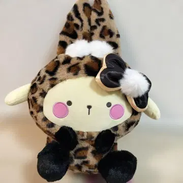 갸루 레오파드 무늬 폼폼푸딩
