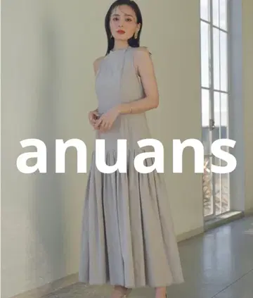 새상품급 anuans 슬리브리스 원피스 M 베이지 여성용