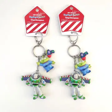 디즈니랜드 토이스토리 버즈 리틀그리멘 키체인 세트