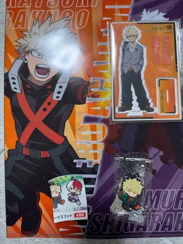 바쿠고 쿠라스시 나의 히어로 아카데미아 아크릴 스탠드 클리어 파일 러버