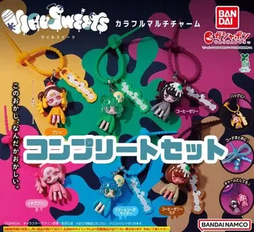 BANDAI 우일 스위츠 컬러풀 멀티 참 6종 세트