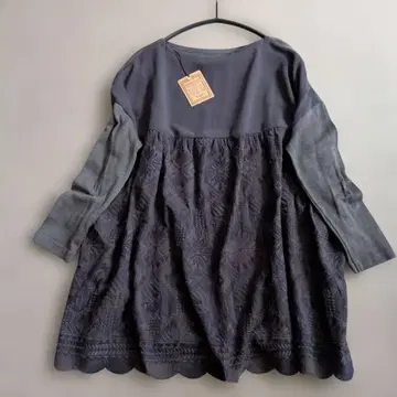 새상품 택 포함 비어즐리 이소재 도킹 튜닉 티셔츠