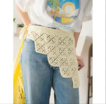 언그리드 니트 디자인 스커트