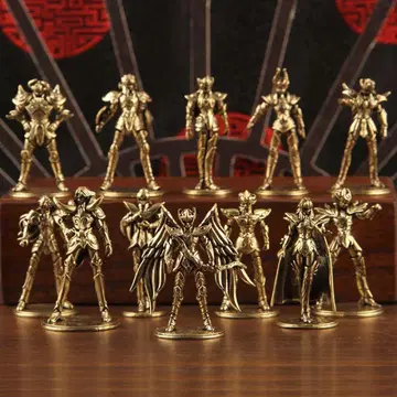 세인트 세이야 황금 성투사 금속 피규어 12개 구리색