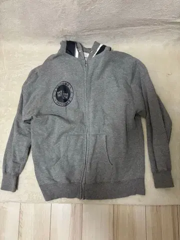 그레이 집업 후드티 X-LARGE