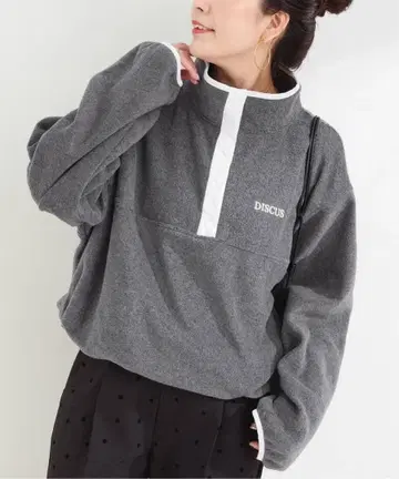 DISCUS ATHLETIC/별주 플리스 풀오버