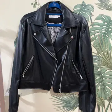 AZUL by MOUSSY 블랙 라이더 자켓 S