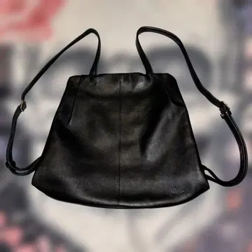 Diee Soft leather black backpack