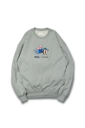 VR x nqrse x HAPPY CREWNECK / GRAY 사이즈 M
