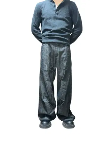 RIGID DENIM 3D CURVE BAGGY PANTS