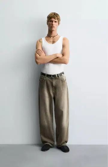 배기 핏 청바지 ZARA 38인치