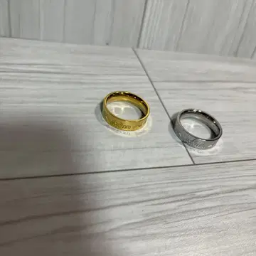 말보로 골드 실버 반지 세트