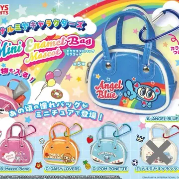 나루미야 캐릭터즈 미니 에나멜백 엔젤 블루 메조 피아노