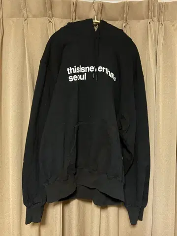 thisisneverthat 한국 한정판 블랙 후드티 후디