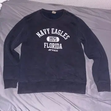 [ 레어 ] AVIREX 맨투맨 귀신 페이드 네이비 가격 인하