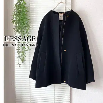 [ 23AW ] L'ESSAGE SUPER 140S 크루넥 숏코트