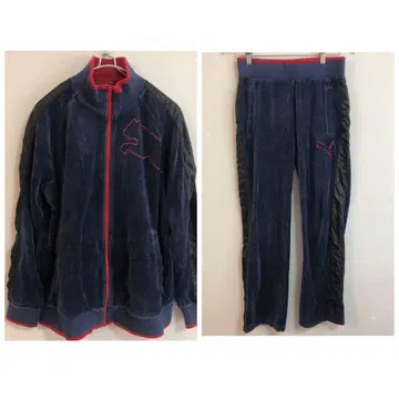 Y618 푸마 벨로아 저리 상하의 세트 스트레치 약간 있음 허리밴딩