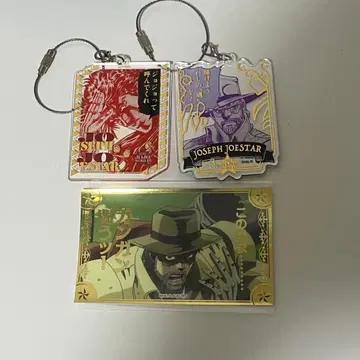 죠죠 월드 와이어 키링 명장면 스티커 죠셉