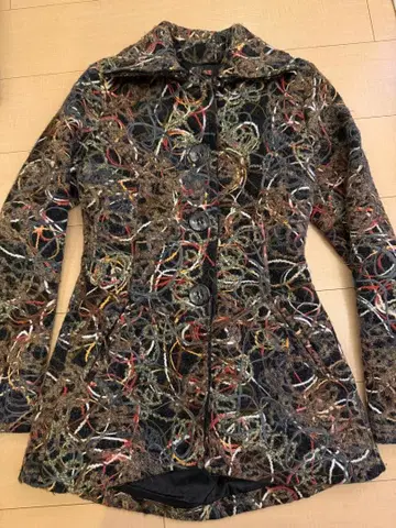 NUNA LIE 몰 자수 코트 M 사이즈 여성용