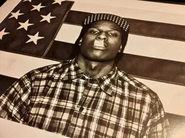 초레어 ASAP ROCKY 에이셉 라키 UK 대형 아트 프레임