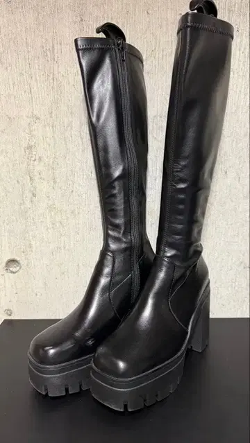 R&E 탱크 밑창 스트레치 롱 부츠 M 사이즈