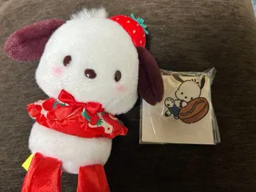 딸기 신문 50주년 마스코트 홀더 포차코 도토루 클립