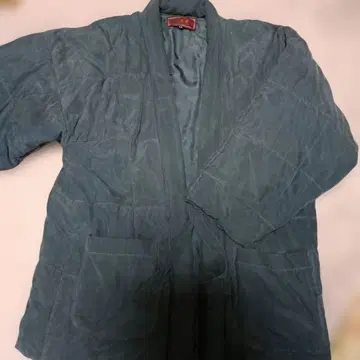 실크 100% 면 충전 짱짱코 소매 있음 L