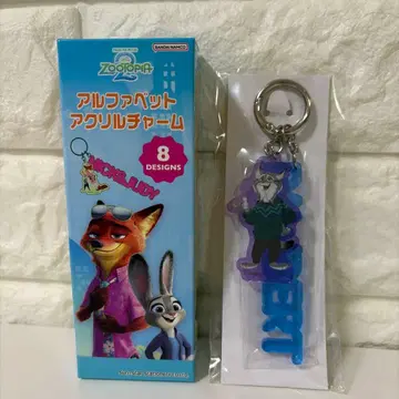 주토피아 아크릴 키링 파우버드