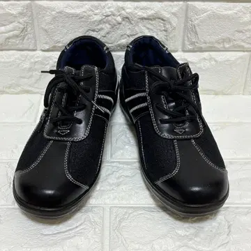 블랙 스니커즈 합성 피혁 23cm