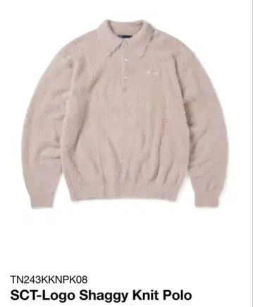 thisisneverthatSCT-Logo Shaggy Knit Polo