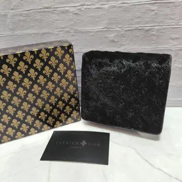 새상품급 패트릭 콕스 접이식 지갑 송치 블랙 박스 포함 가마구치