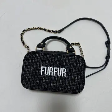 FURFUR 트위드 숄더백