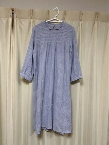 시즌 리 프릴 스트라이프 원피스 LL