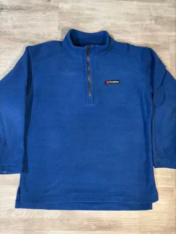 378 Berghaus 하프 지퍼 플리스 블루 M 상당 정통 UK 컬러