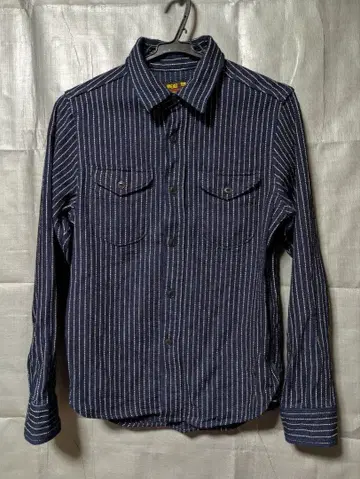 새상품급 WEAR WELL UES 워배시 스트라이프 셔츠 (1) 일본제