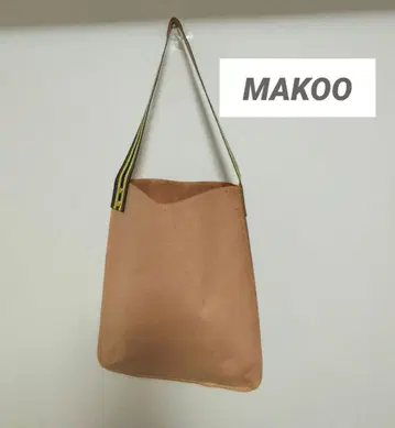 [새상품급] MAKOO 리사이클 가죽 토트백 지속가능성 에코백