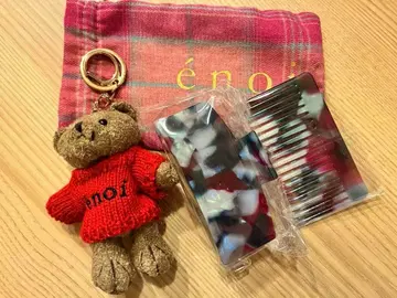 enoi 크리스마스 코프레 헤어 클립 & 빗 & 복조리 & 곰 참 세트