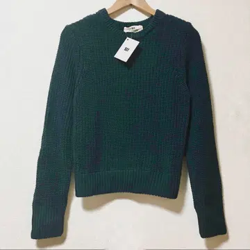 [ 새상품 ] 스라이 SLY 니트 스웨터 리브 그린 모스그린