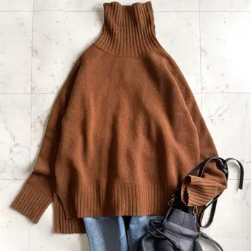 새상품급 저널 스탠다드 울 캐시미어 브라운