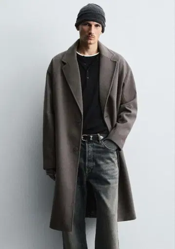 ZARA 오버 사이즈 체스터 코트